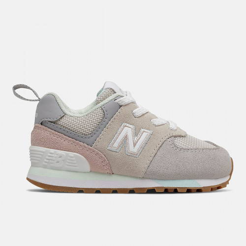 New Balance 574 Rain Cloud with Oyster Pink