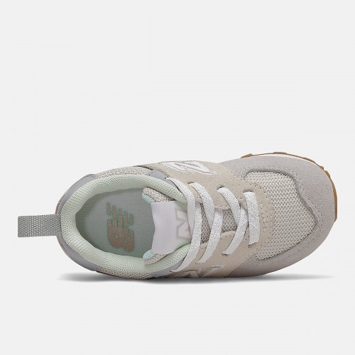 New Balance 574 Rain Cloud with Oyster Pink