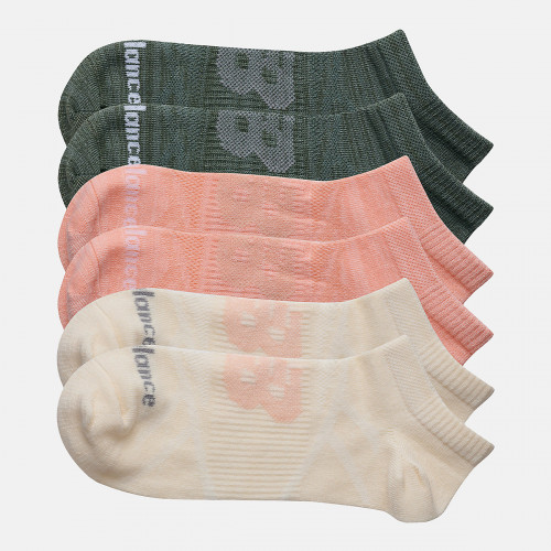 New Balance Flat Knit No Show Socks 6 Pack