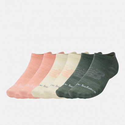New Balance Flat Knit No Show Socks 6 Pack